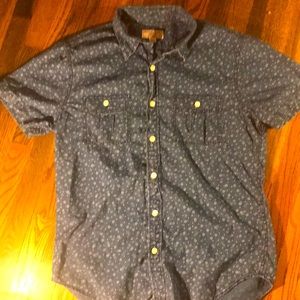 Wallace & Barnes Men’s Short Sleeve Button Down Size M